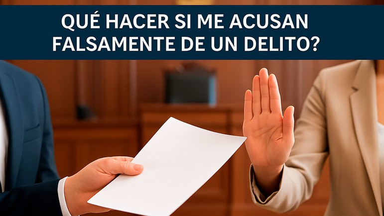 ¿Qué hacer si me acusan falsamente de un delito?